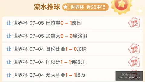 2026年世界杯赛程时间表 123928 5