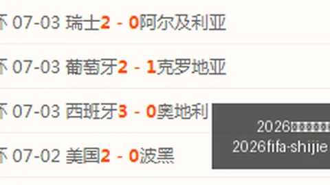 2026年世界杯赛程时间表 133057 2